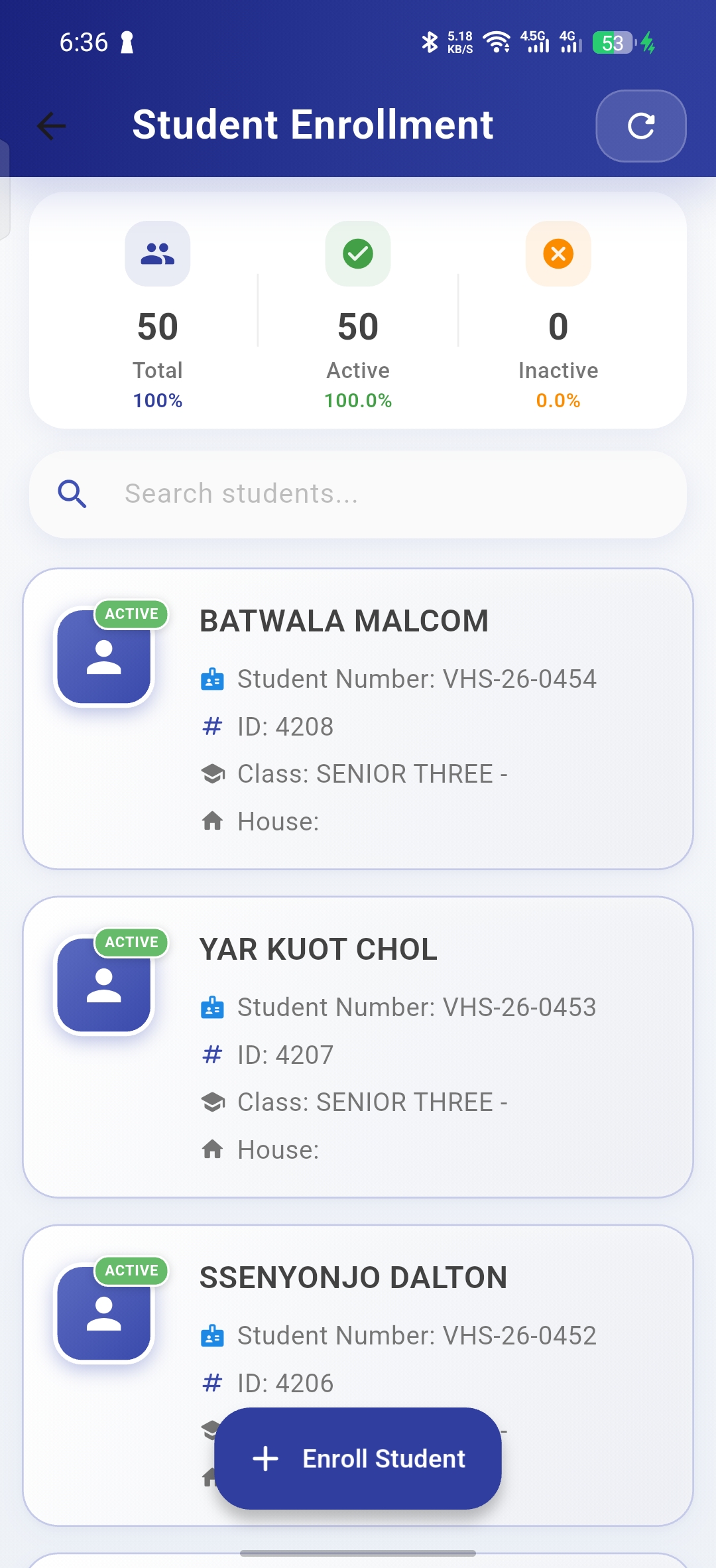 Enrollment