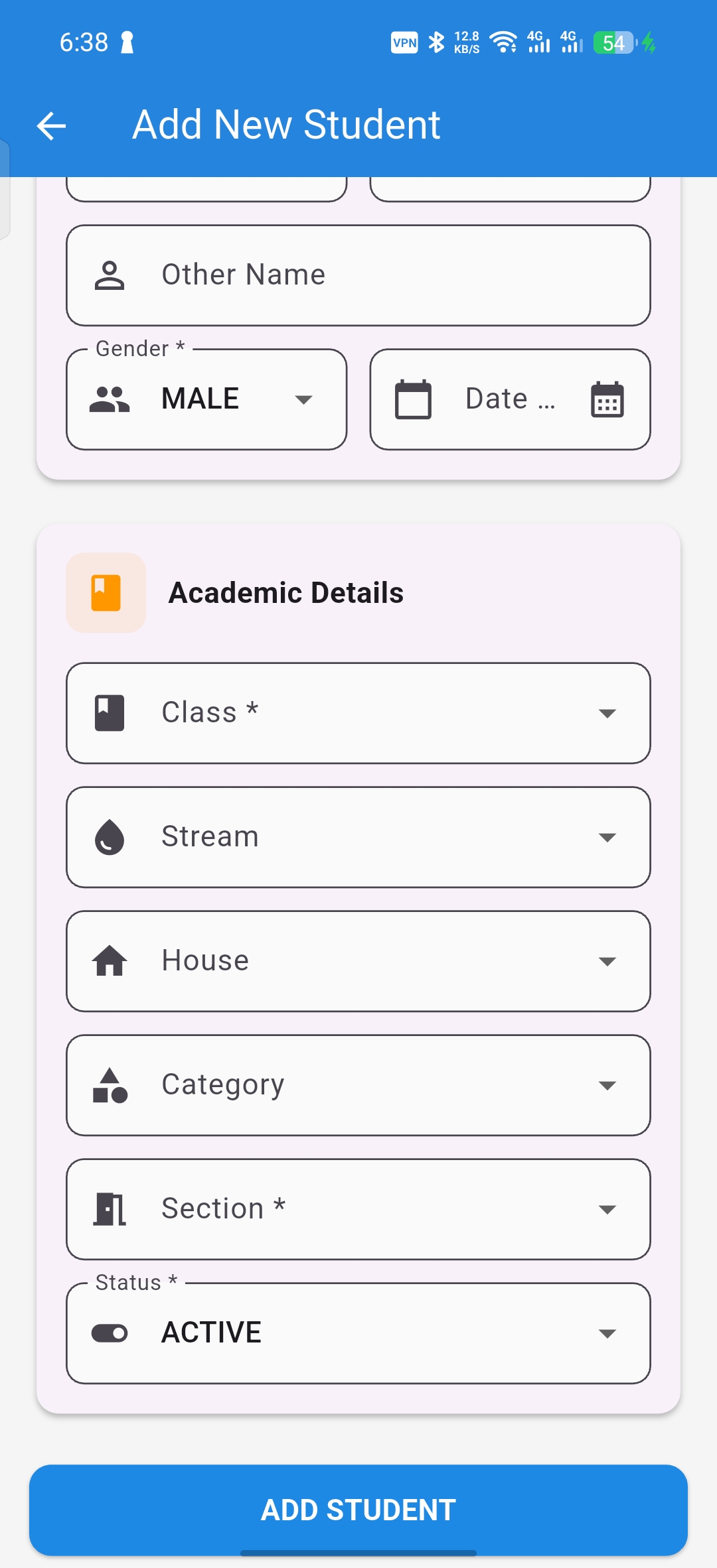 Academic Details