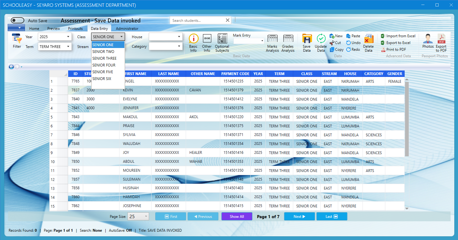 Excel basic information sheet