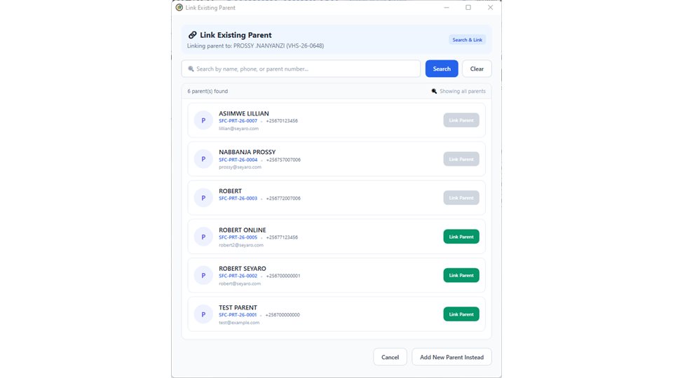 SchoolEasy: Link an existing parent