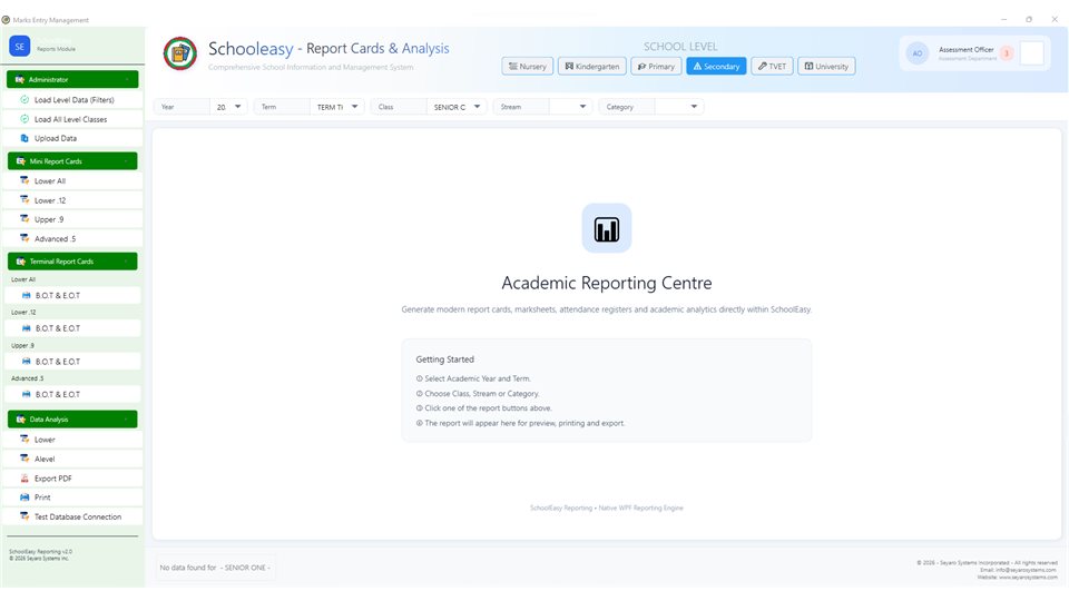 SchoolEasy: Academic reporting center