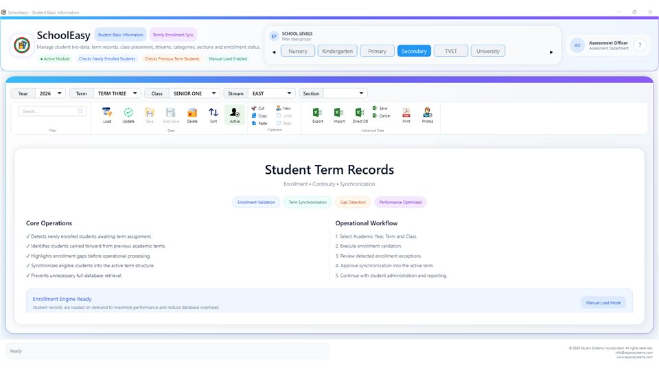 SchoolMeridian: Prepare the term register
