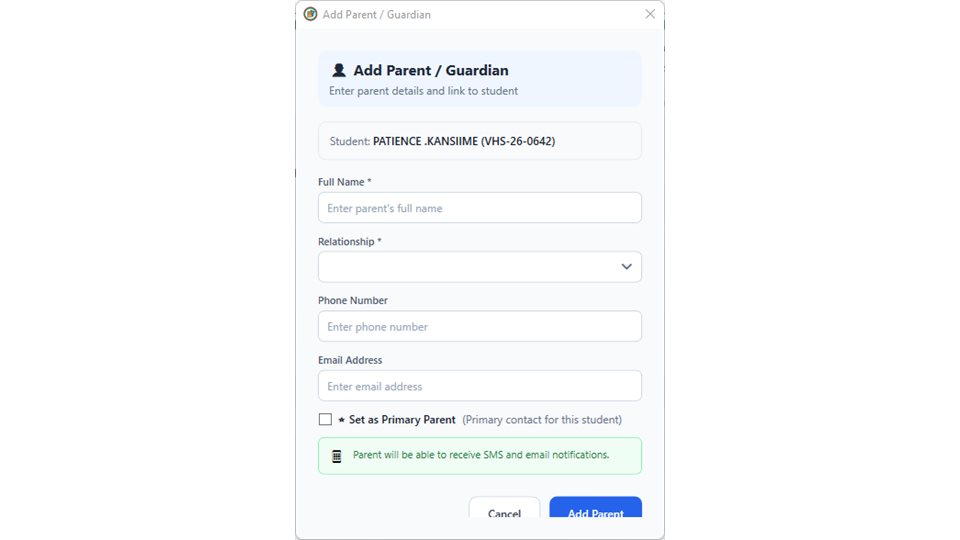 SchoolMeridian: Add a parent or guardian